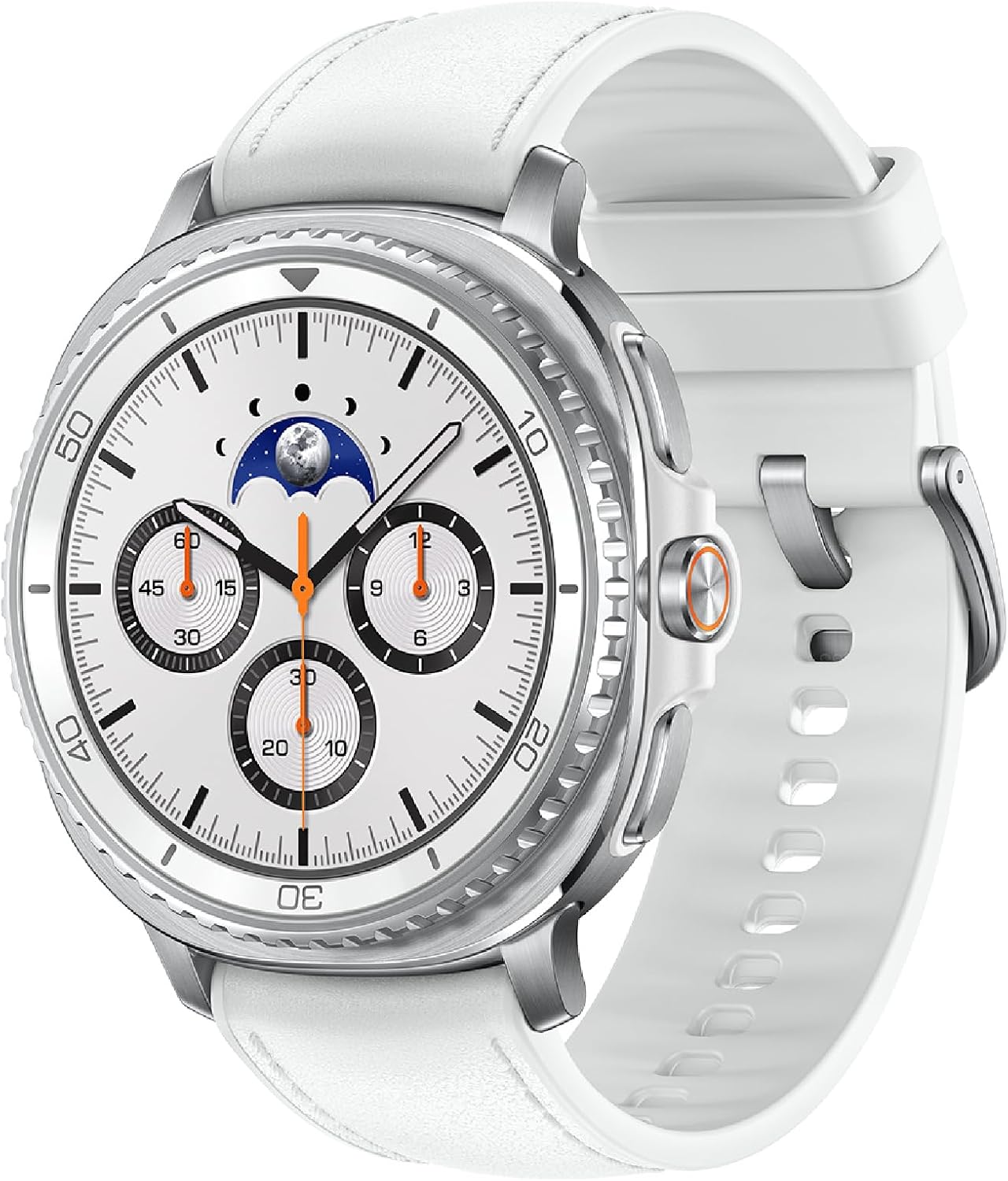 Samsung Galaxy Watch8 Classic (Wifi + LTE) 46MM White Hybrid Eco-Leather Band (Used)