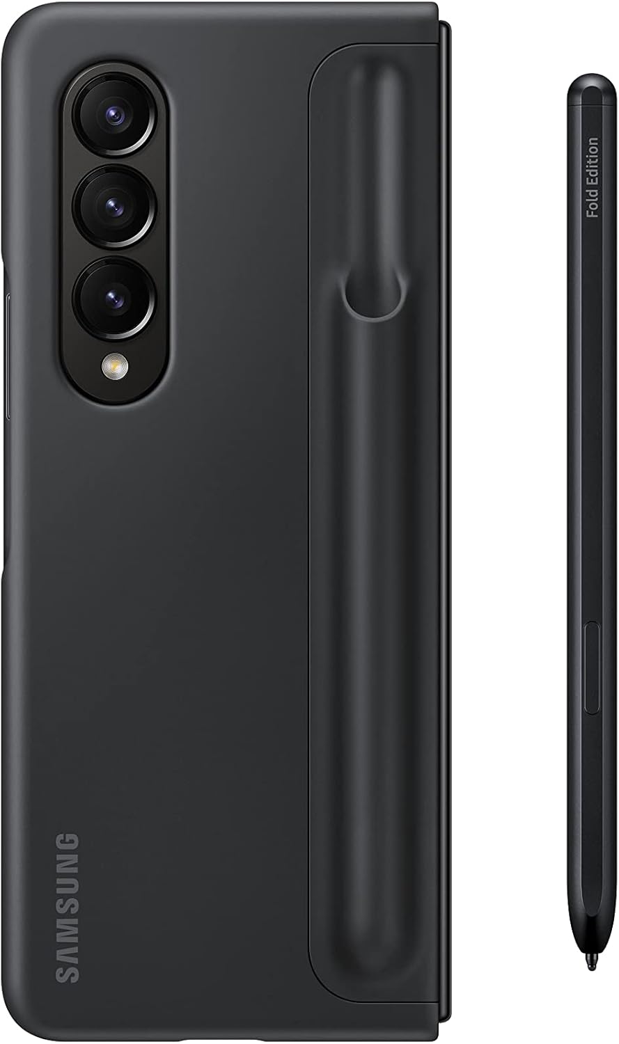 Samsung Galaxy Z Fold4 Standing Cover with Pen - Black (Renewed)