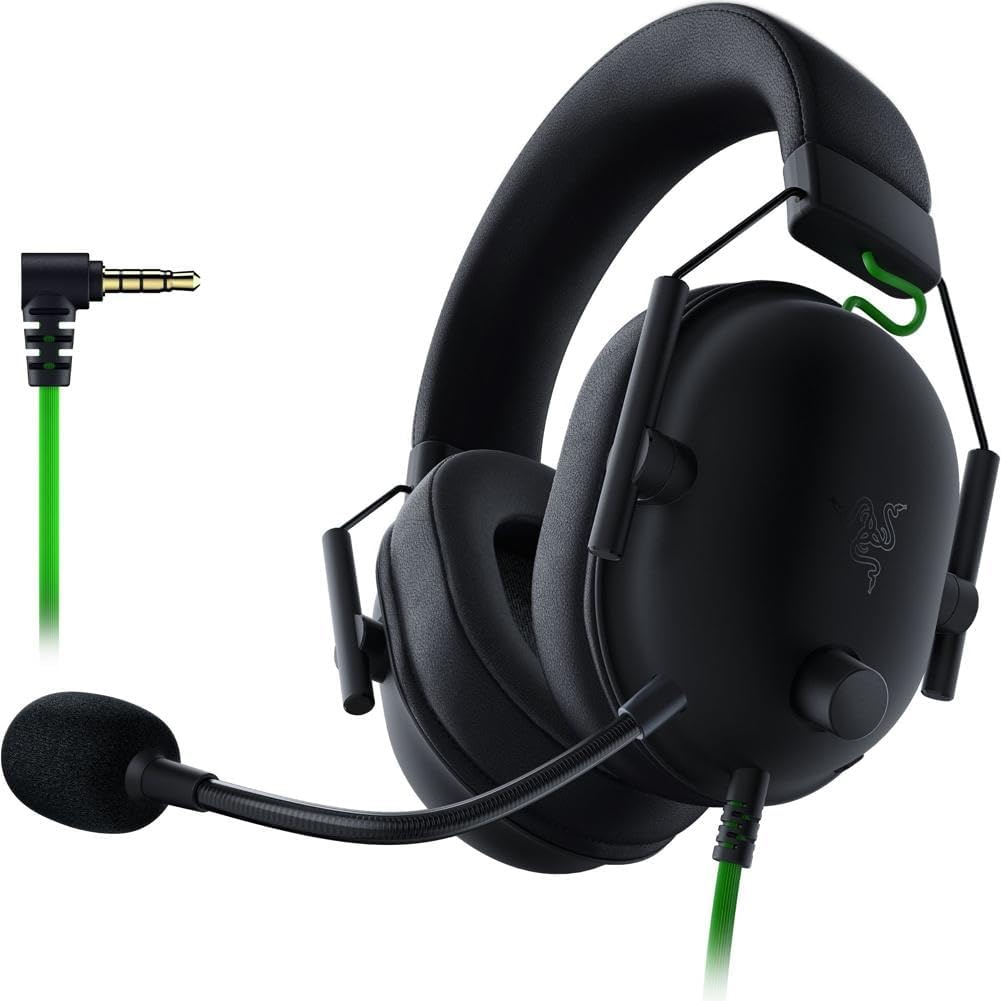 Razer BlackShark V2 X Wired Gaming Headset for PC, PS4, Switch, and Xbox - Black (Renewed)