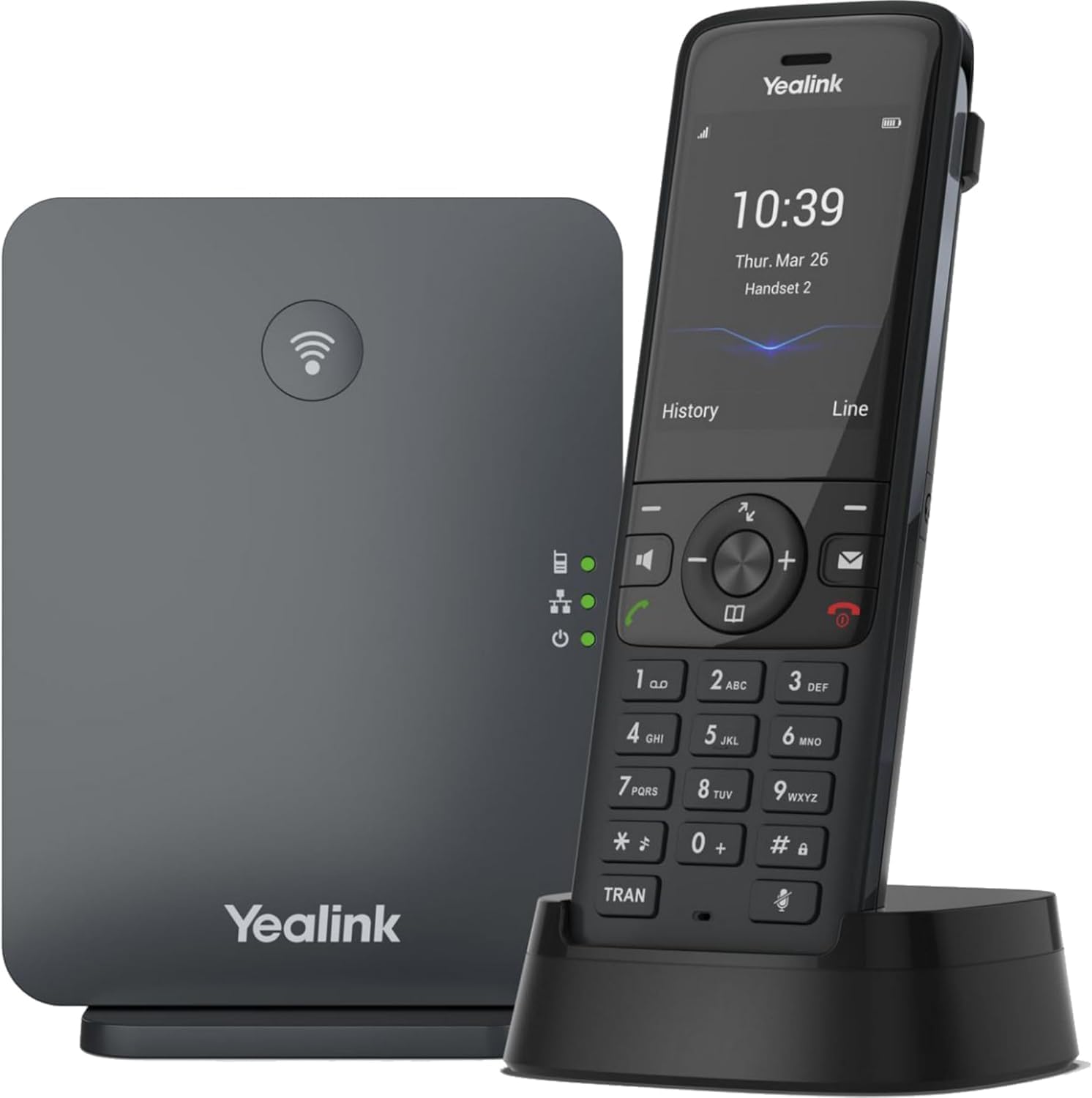 Yealink W70B DECT IP Base Station & Wireless Handset - Black (Refurbished)