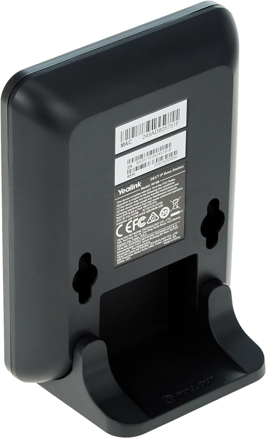 Yealink W70B DECT IP Base Station - Classic Gray (Renewed)