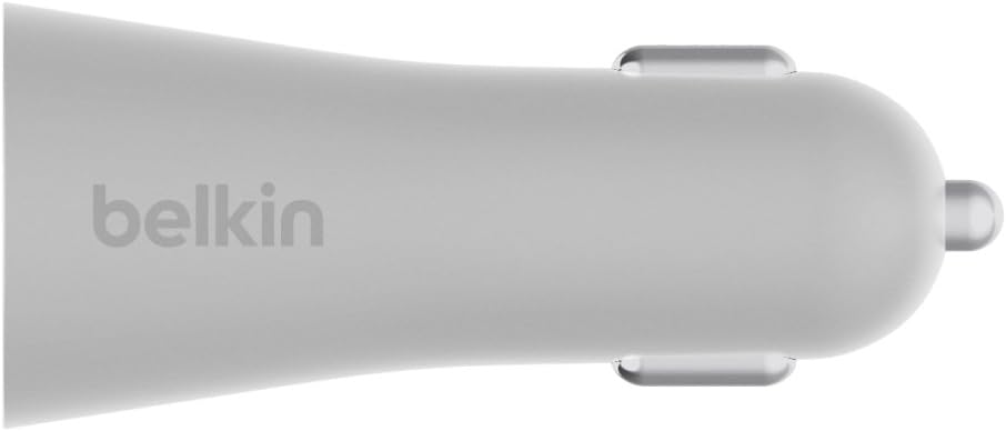 Belkin USB-C Home & Car Charger Kit 45W/27W with 6ft Cable - White/Silver (Renewed)