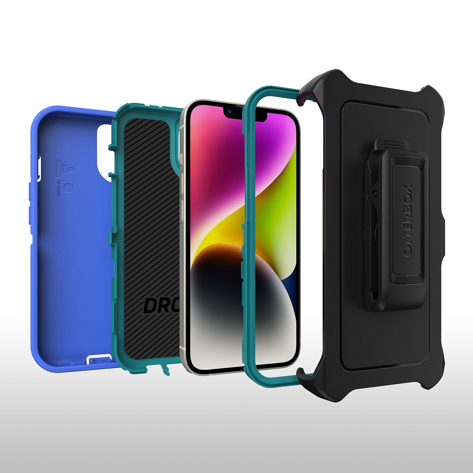 OtterBox DEFENDER SERIES Case for Apple iPhone 14 Plus - Rain Check  (New)