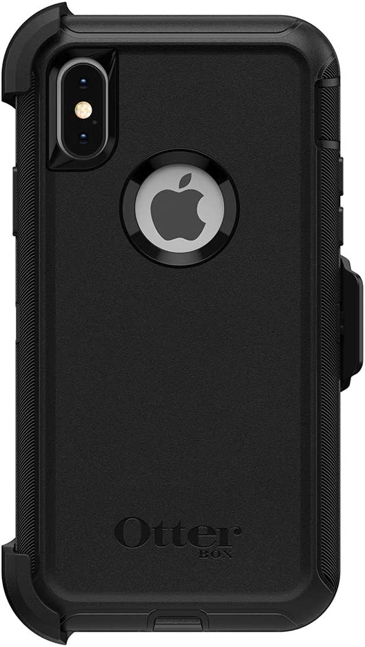 OtterBox DEFENDER SERIES Case for Apple iPhone X - Black (Certified Refurbished)