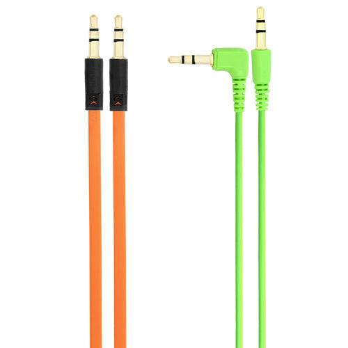 Chromo 3.5mm Angled/Flat Aux Cables - 2 Pack (New)