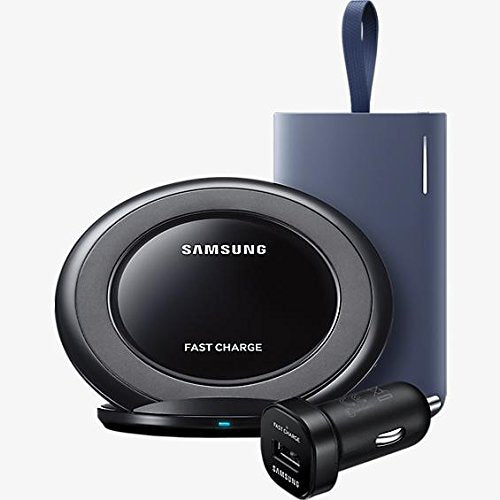 Samsung Fast Charge Power Bundle w/ Battery Pack, Wireless Charger, Car Charger (Certified Refurbished)