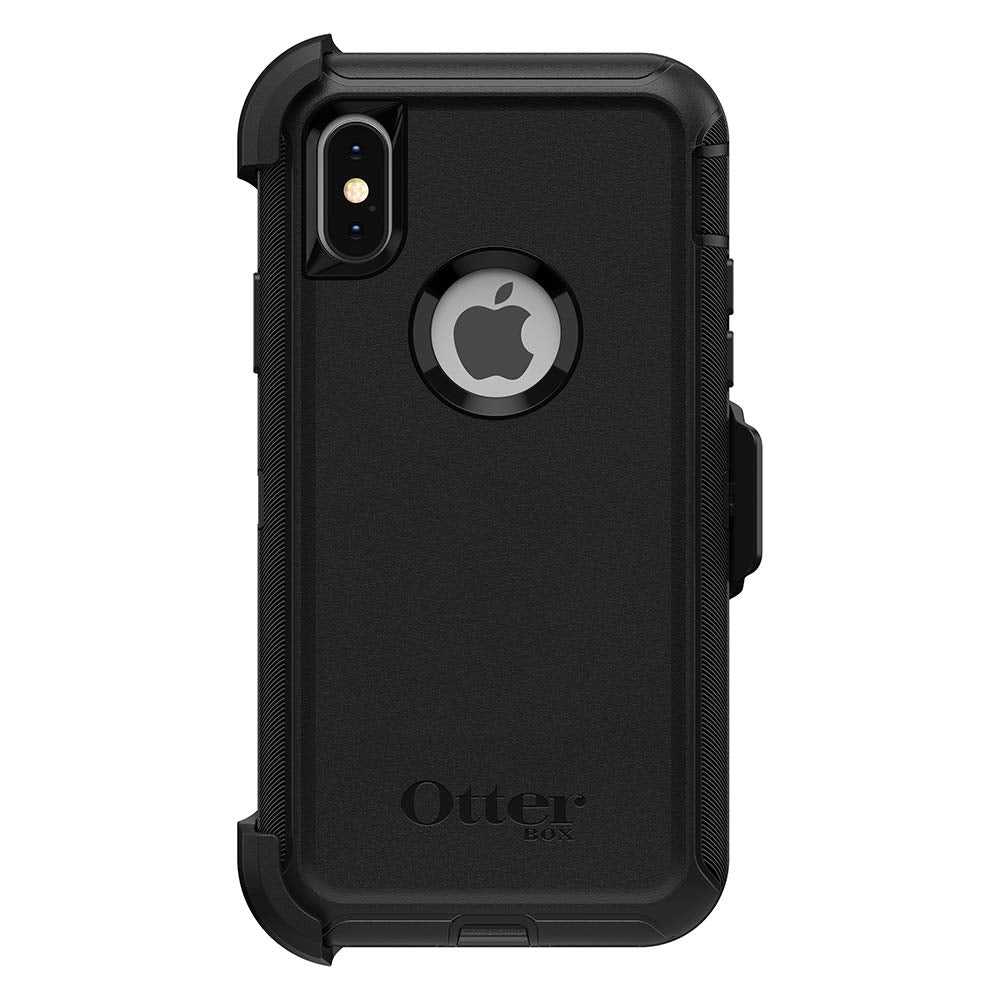 OtterBox DEFENDER SERIES Case &amp; Holster for iPhone X/iPhone XS - Black (New)