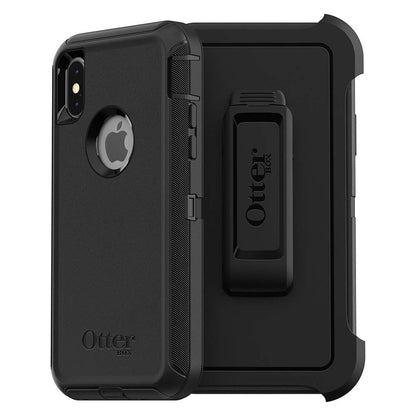OtterBox DEFENDER SERIES Case &amp; Holster for iPhone X/iPhone XS - Black (New)