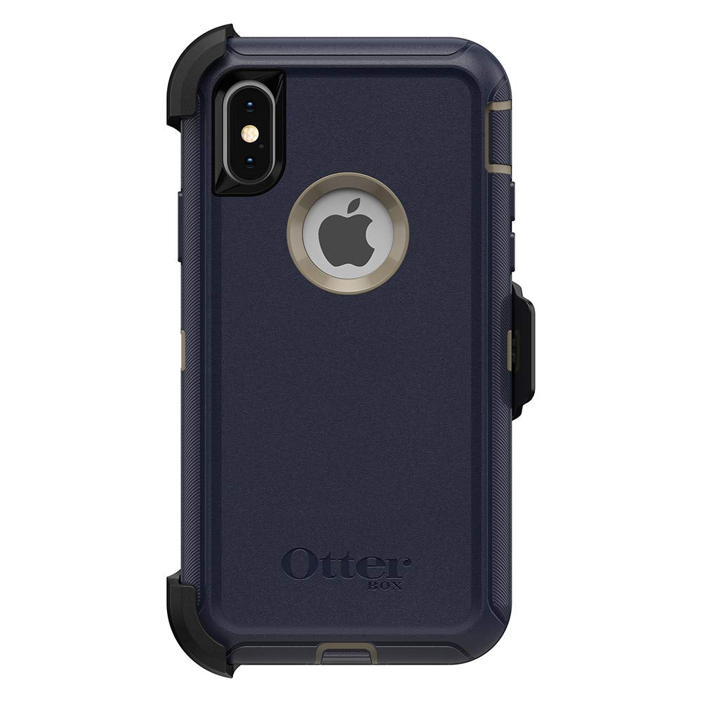 OtterBox DEFENDER SERIES Case &amp; Holster for iPhone X / iPhone XS -Dark Lake Blue