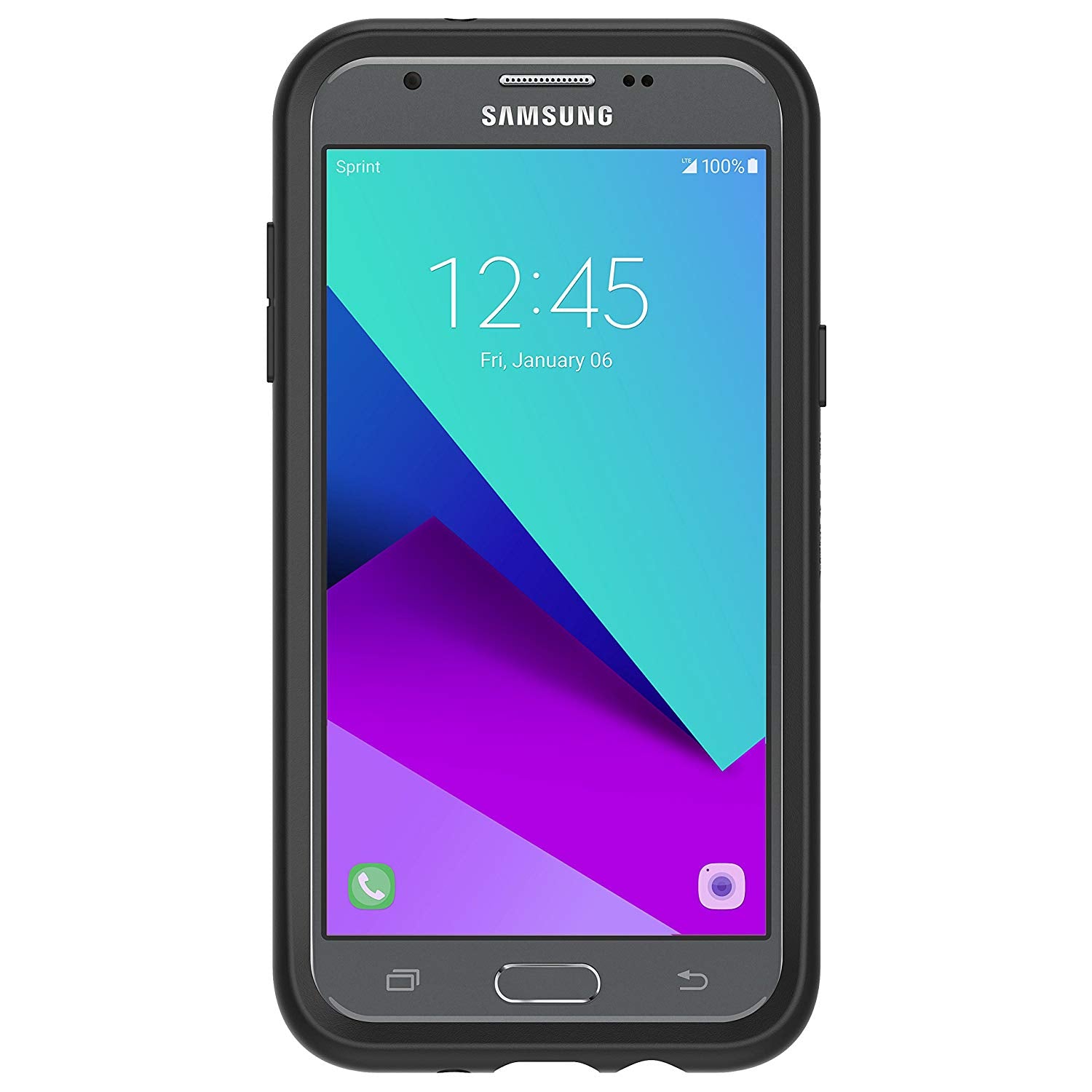 OtterBox SYMMETRY SERIES Case for Samsung Galaxy J3 Emerge - Black (New)