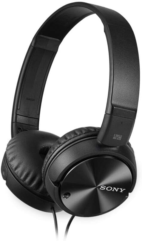 Sony Noise-Canceling Wired On-Ear Headphones - Black