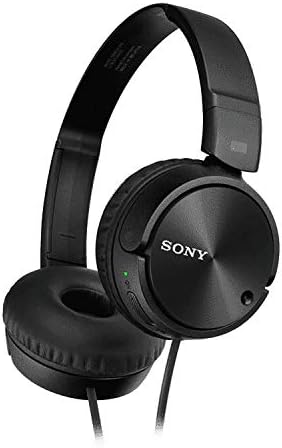 Sony Noise-Canceling Wired On-Ear Headphones - Black
