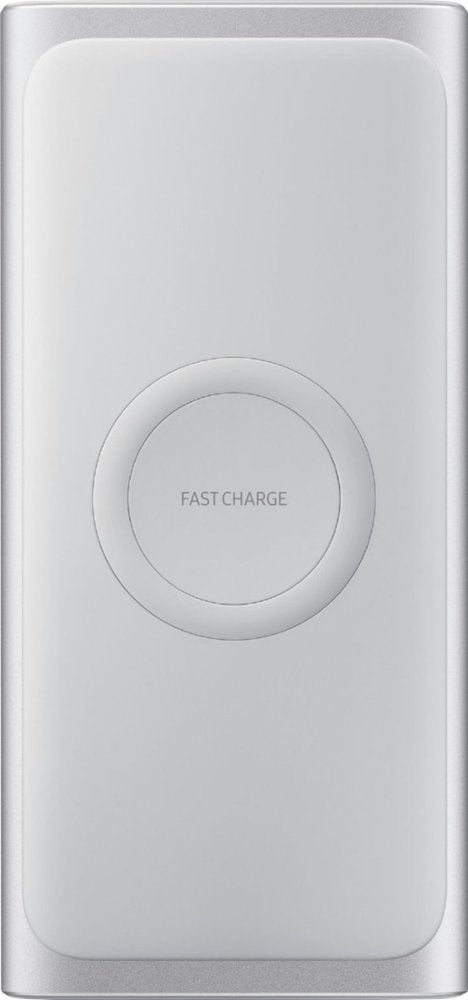 Samsung Wireless Charger Portable Battery, 10000mAh - Silver