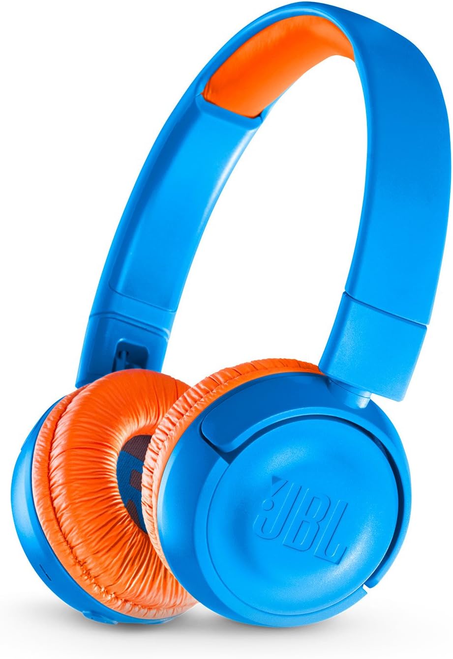 JBL JR 300BT On-Ear Wireless Bluetooth Headphones - Blue/Orange (New)