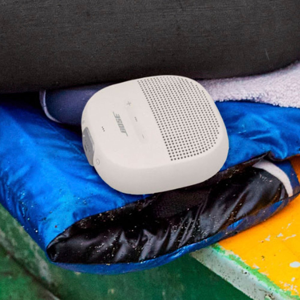 Bose SoundLink Micro Portable Bluetooth Speaker w/ Microphone - White Smoke (Certified Refurbished)