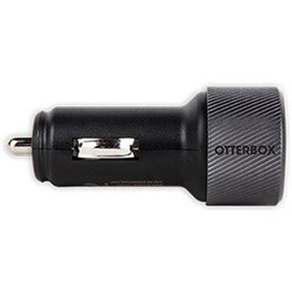 OtterBox Dual Port USB-A Car Charger - Black (New)