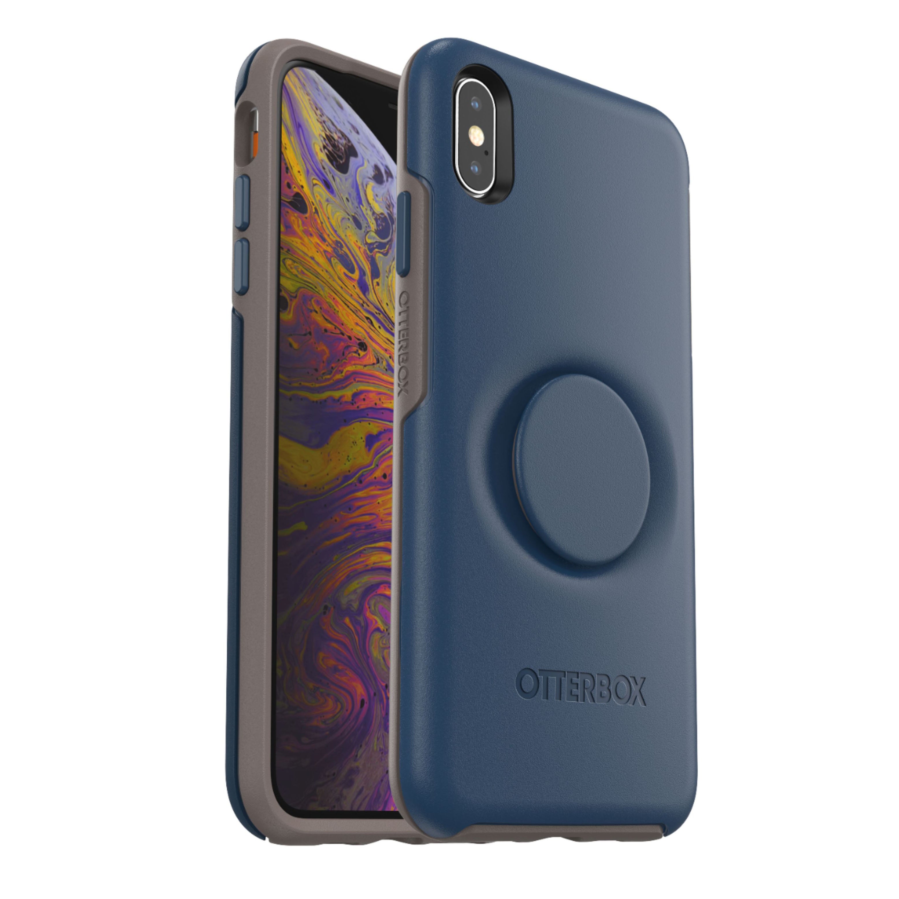 OtterBox Otter+Pop SYMMETRY SERIES Case for Apple iPhone XS Max - Go To Blue (New)