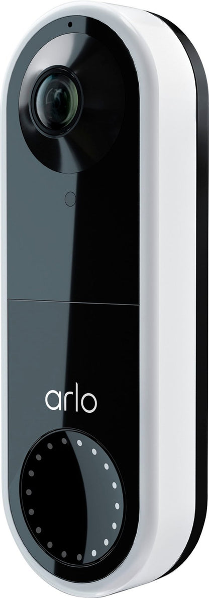 Arlo Essential Wired 180° View HD Video Doorbell - White (Certified Refurbished)
