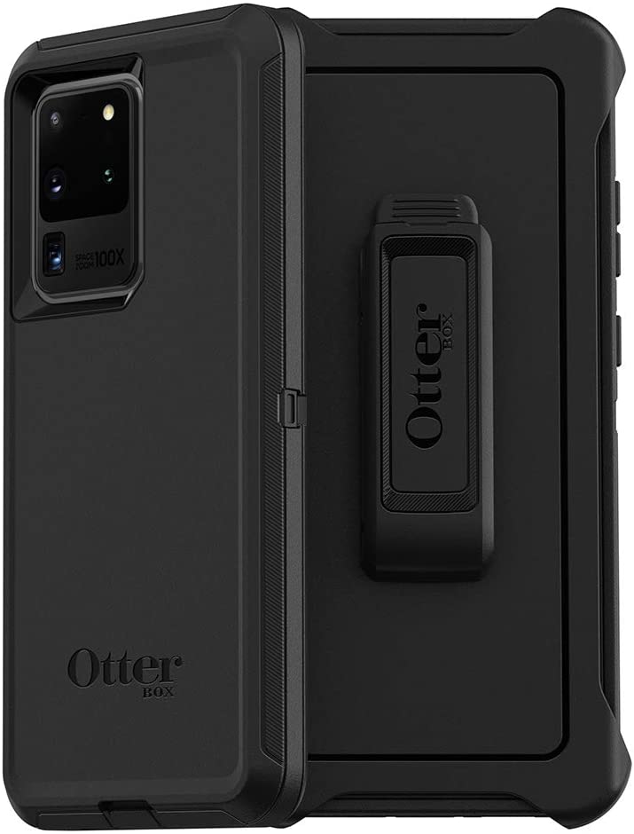 OtterBox DEFENDER SERIES Case &amp; Holster for Galaxy S20 Ultra 5G - Black (New)