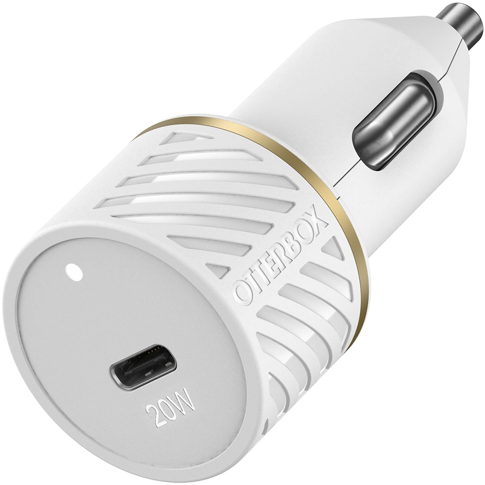 OtterBox Lightning to USB-C Fast Charge Car Charging kit - White (New)