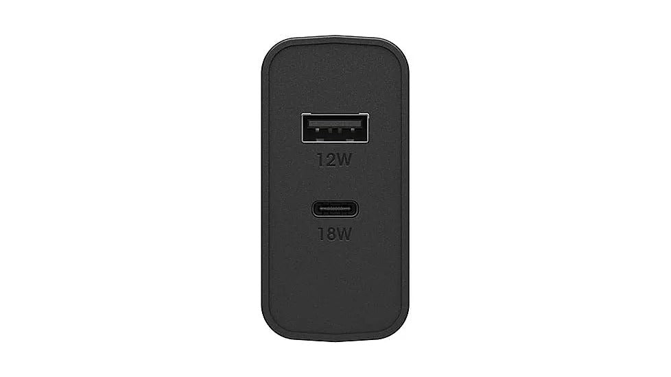 OtterBox USB-C and USB-A  Fast Charge Dual Port Wall Charger - Black