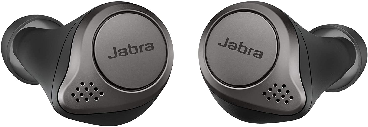 Jabra Elite 75t True Wireless In-Ear Earbuds with Charging Case - Black (Pre-Owned)