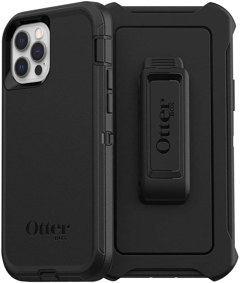 OtterBox DEFENDER SERIES Case &amp; Holster for iPhone 12/iPhone 12 Pro - Black (New)