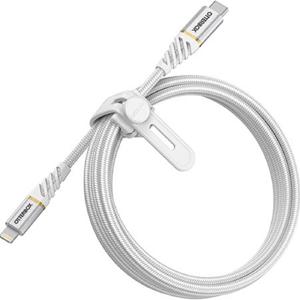 OtterBox Fast Charge Lightning to USB-C 2M/6.6ft Cable - Cloud Sky White (New)