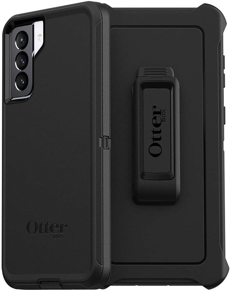OtterBox DEFENDER SERIES Case & Holster for Samsung Galaxy S21+ 5G - Black (Certified Refurbished)