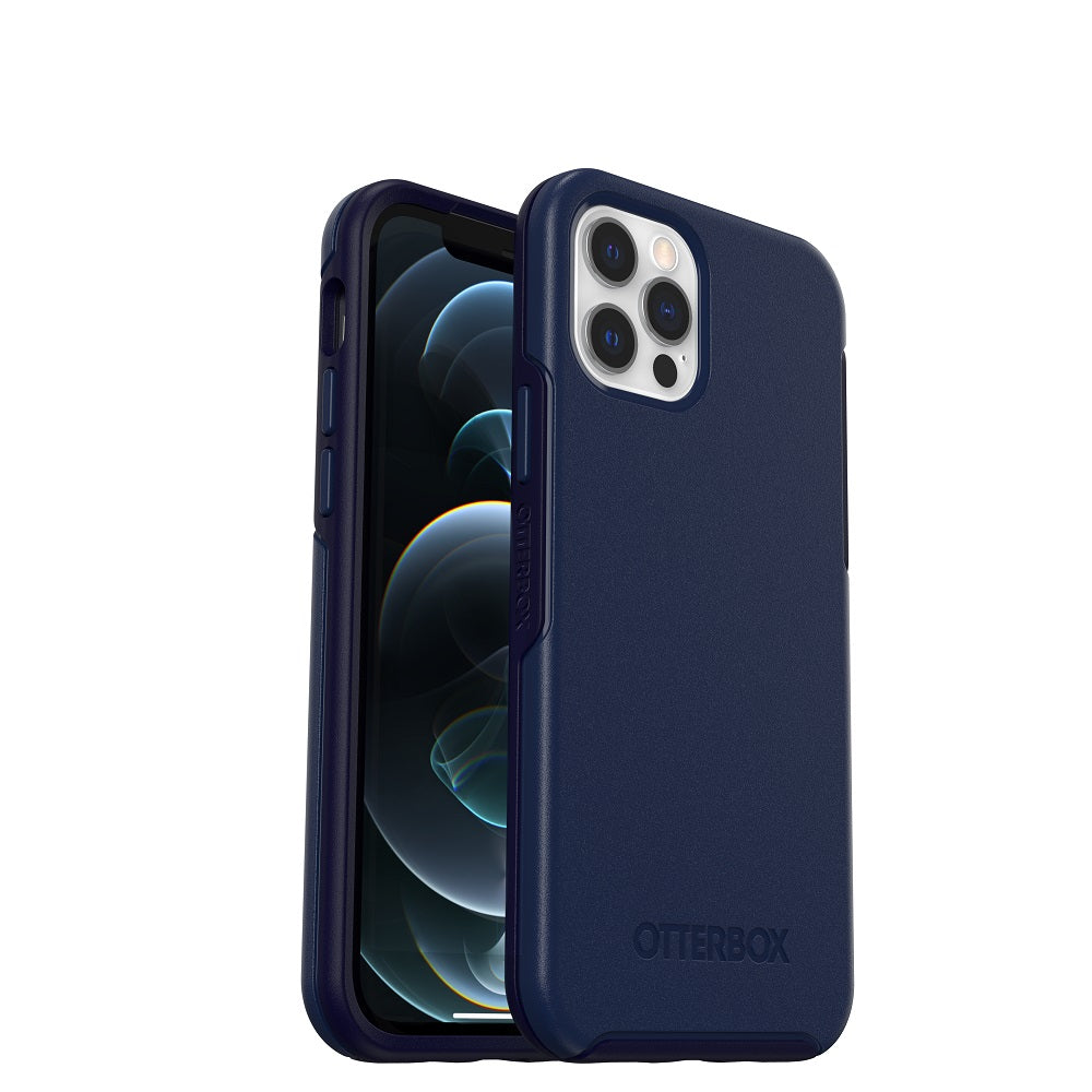 OtterBox SYMMETRY SERIES+ Case w/MagSafe for Apple iPhone 12 Pro Max - Navy Captain (Certified Refurbished)