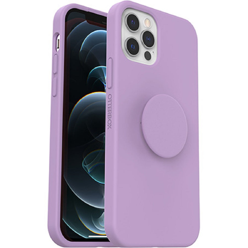 OtterBox + POP Ultra Slim Soft Touch Case for Apple iPhone 12/12 Pro - Purple Rose (New)