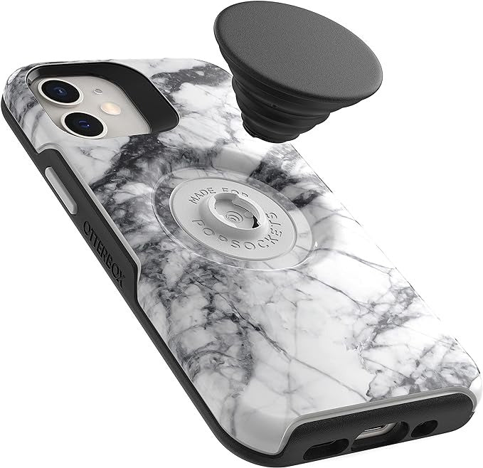 OtterBox + POP SYMMETRY SERIES case for Apple iPhone 12 Mini - White Marble (77-65390)(New)