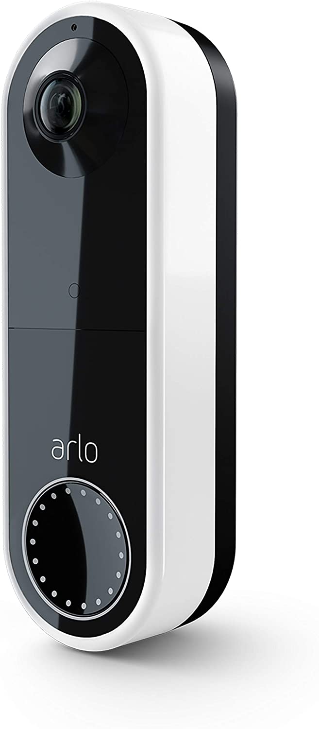 Arlo Essential Video Doorbell Wire-Free HD Video, 180° View, Night Vision - White (Certified Refurbished)