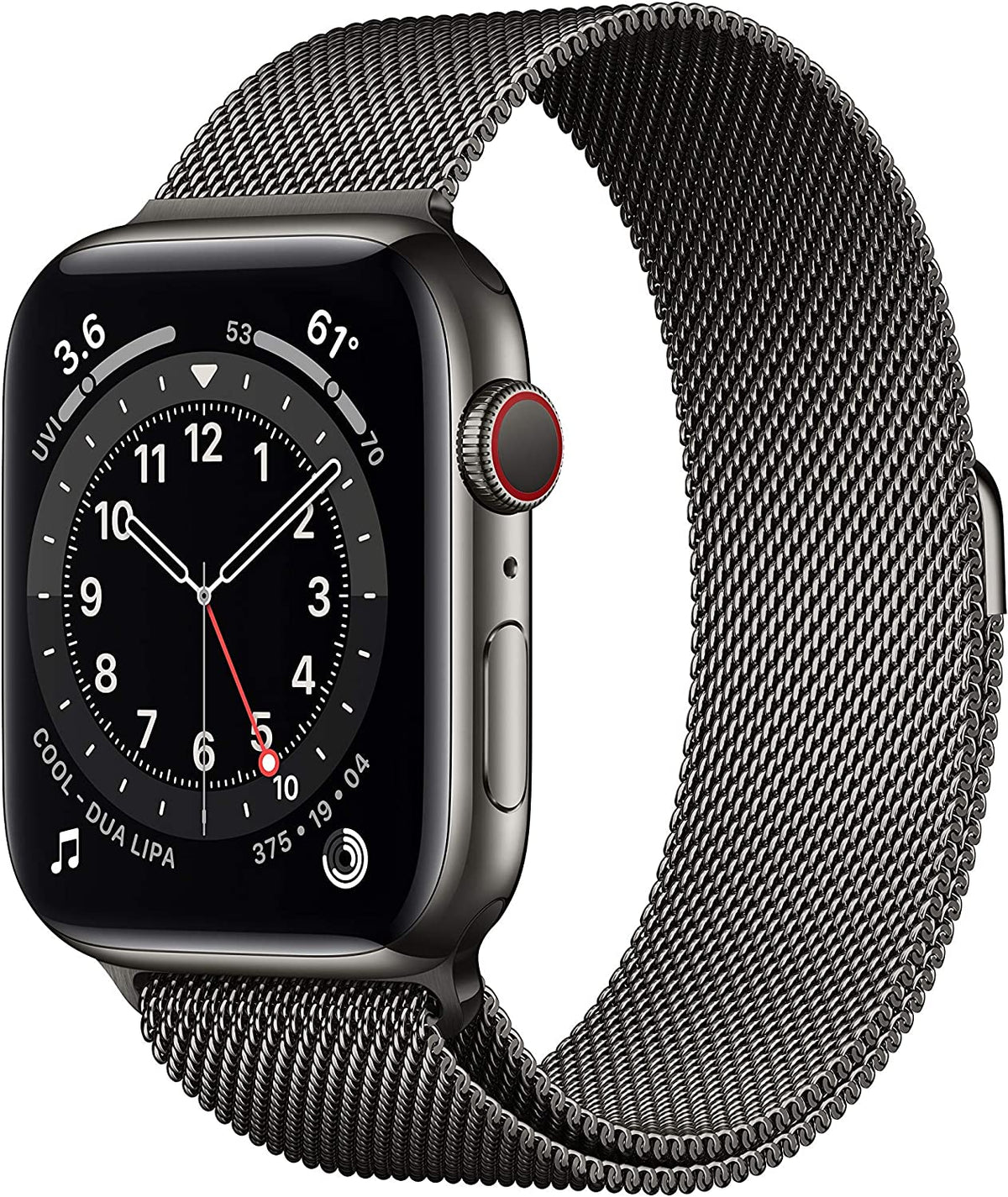 Apple Watch Series 6 GPS + LTE 44MM Graphite Stainless Steel Case Milanese Loop (Used)