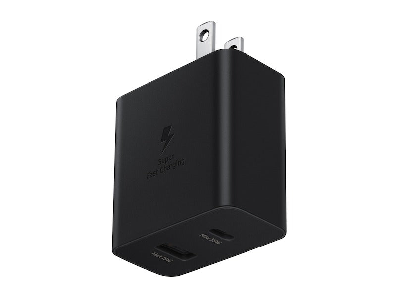 Samsung 35W Dual Port Wall Charger USB-C Adapter Super Fast Charging Block (New)