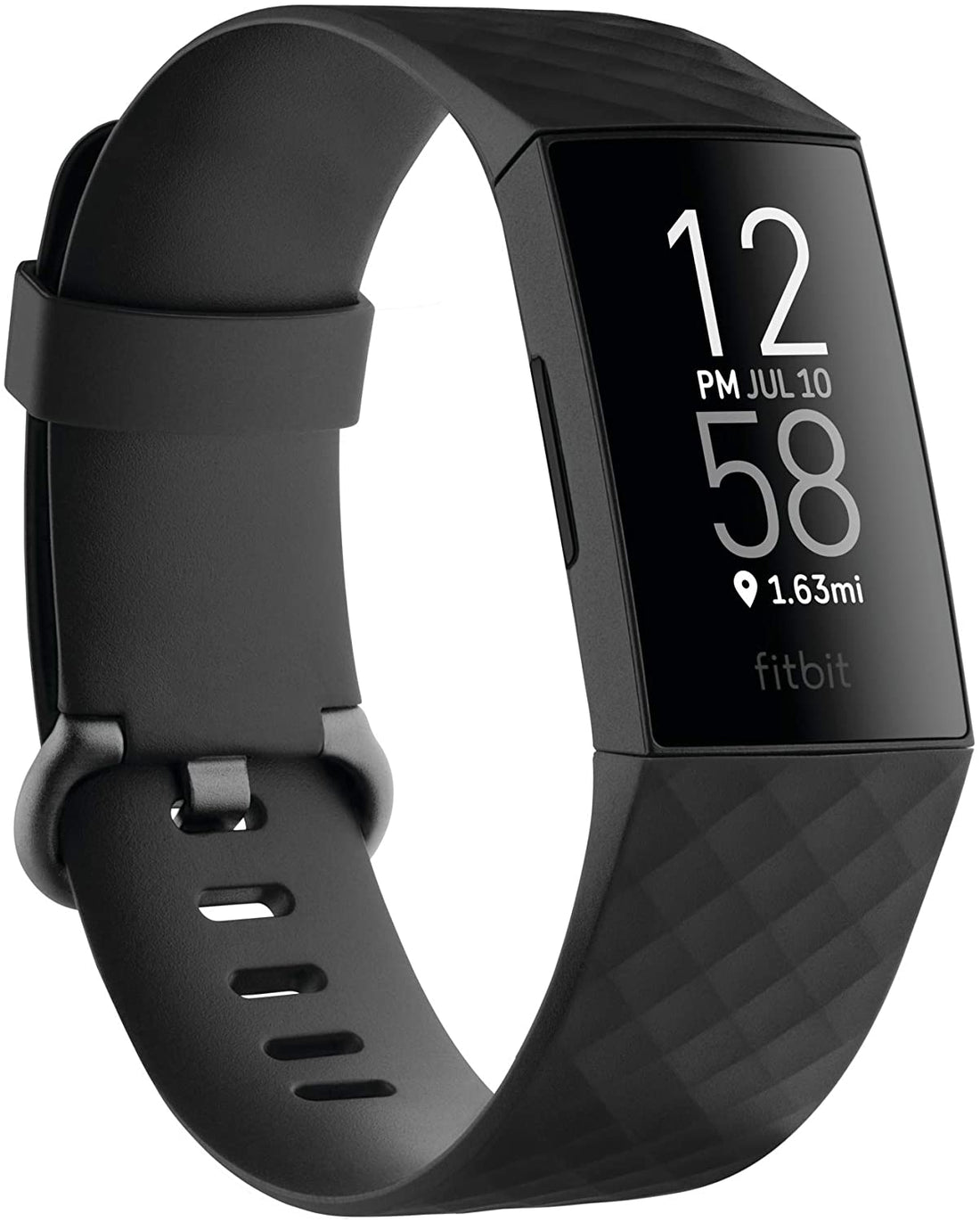 Fitbit Charge 4 Fitness &amp; Activity Tracker with Built-in GPS, Heart Rate - Black (Certified Refurbished)