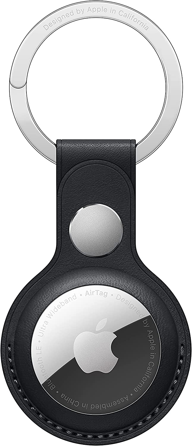 Apple AirTag Leather Key Ring - Midnight (New)