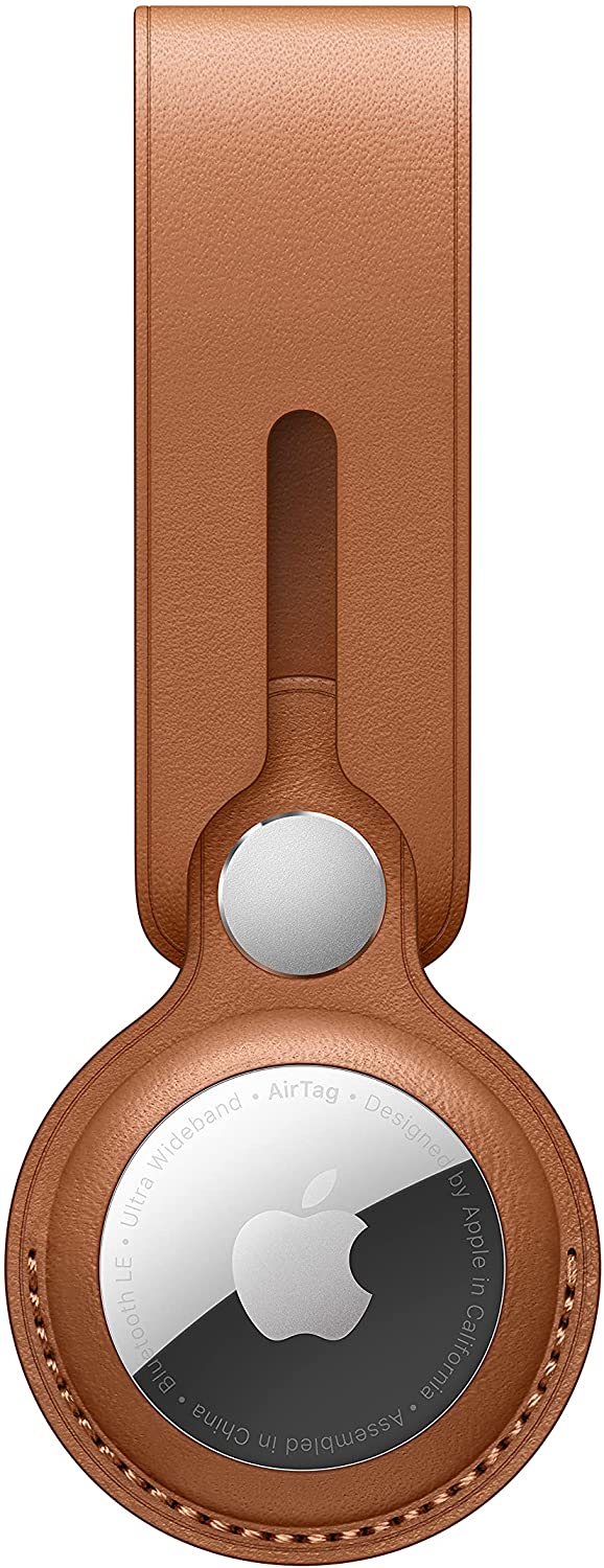 Apple AirTag Leather Loop - Saddle Brown (New)