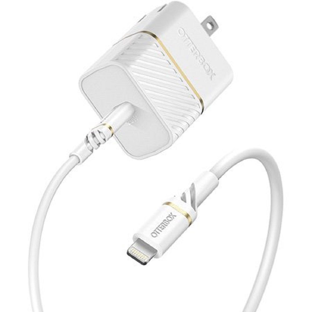 OtterBox Wall Charging Kit Wall Charger + Lightning to USB-C Cable - White (New)