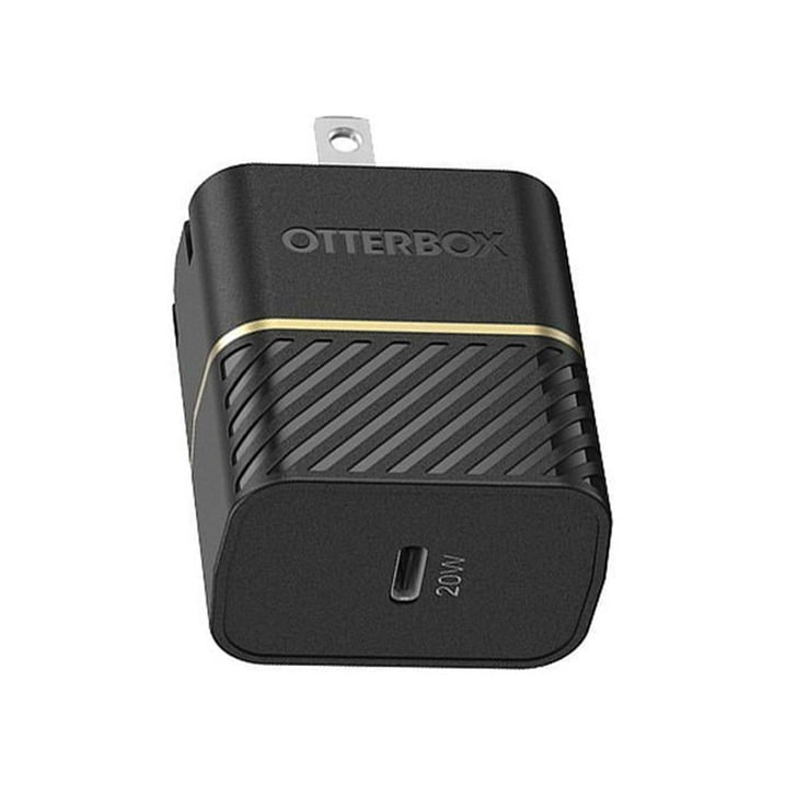 OtterBox USB-C Fast Charge Wall Charger 20W - Black Shimmer (Renewed)