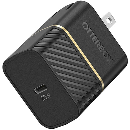 OtterBox USB-C to USB-C Fast Charge Wall Charging Kit (20W) - Black Shimmer (New)