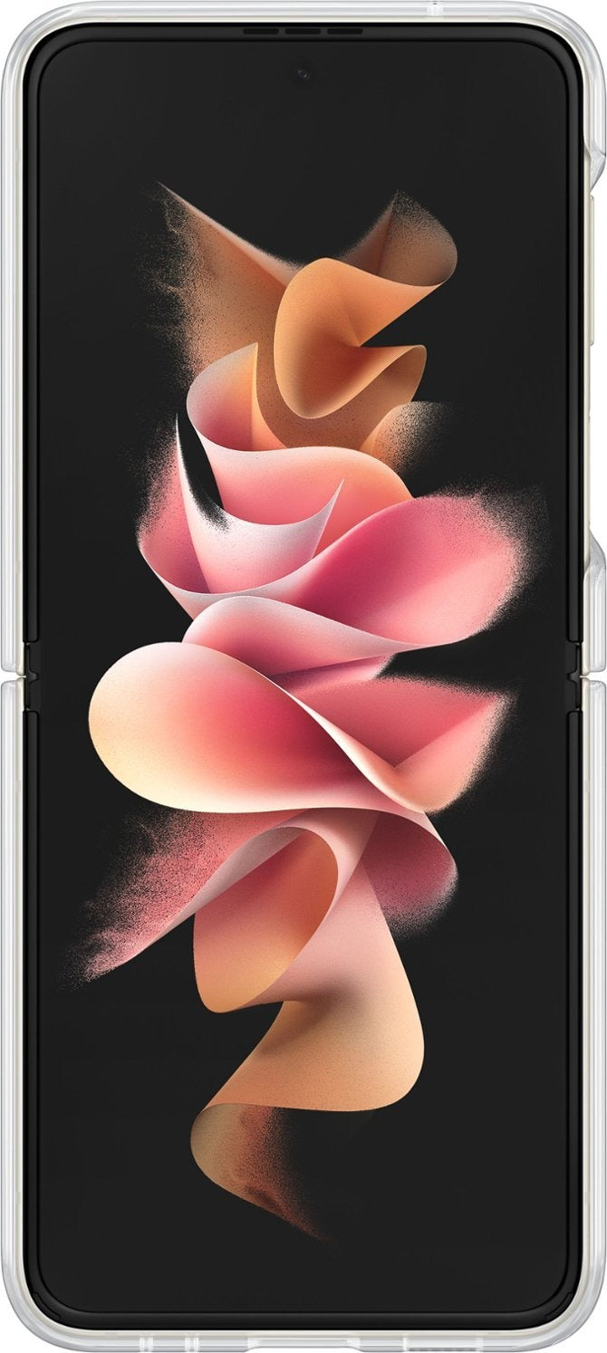 Samsung Galaxy Z Flip 3 5G Silicone Protective Cover w/Ring - Clear (New)