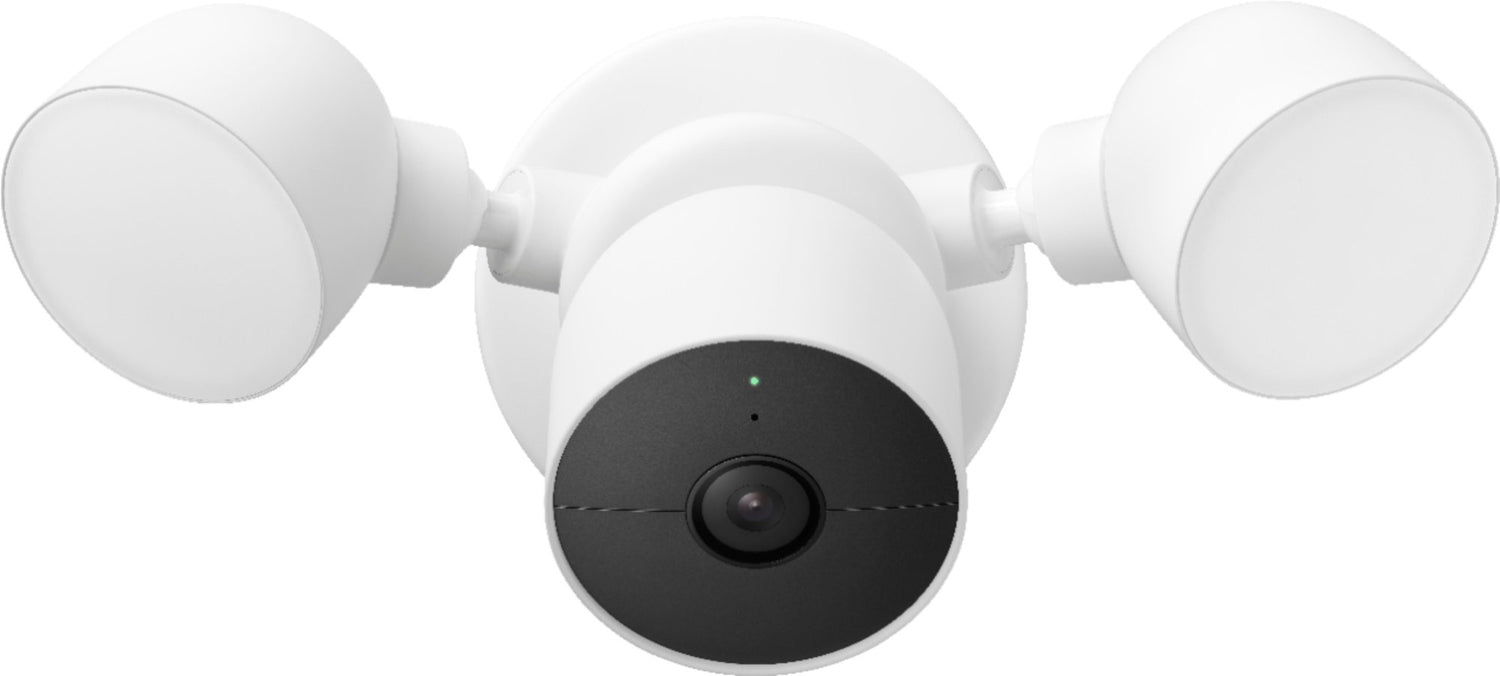 Google Nest Cam Smart Security Camera with Floodlight, GA02411-US - Snow (New)