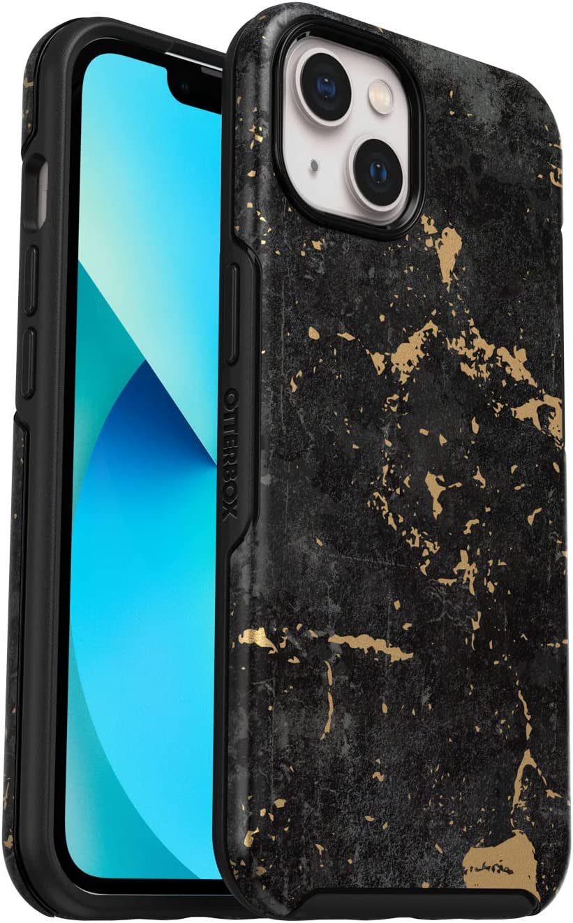 OtterBox SYMMETRY SERIES Case for Apple iPhone 13 - Enigma Graphic (Black/Gold) (New)