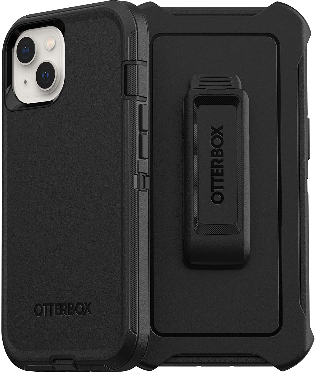 OtterBox DEFENDER SERIES Case &amp; Holster for Apple iPhone 13 - Black (Certified Refurbished)