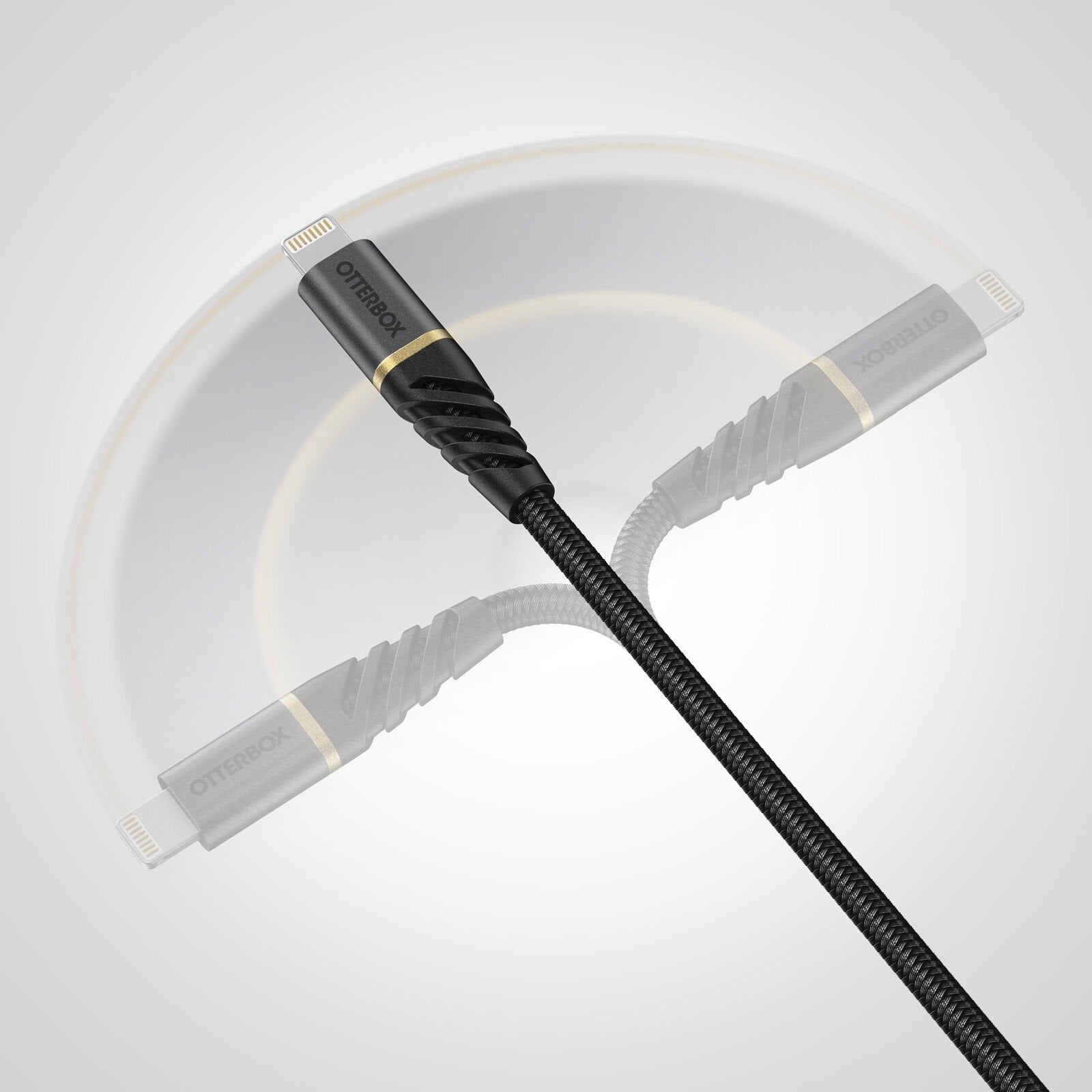 OtterBox Performance Plus USB-C to USB-C Fast Charge Cable - Glamour Black (New)