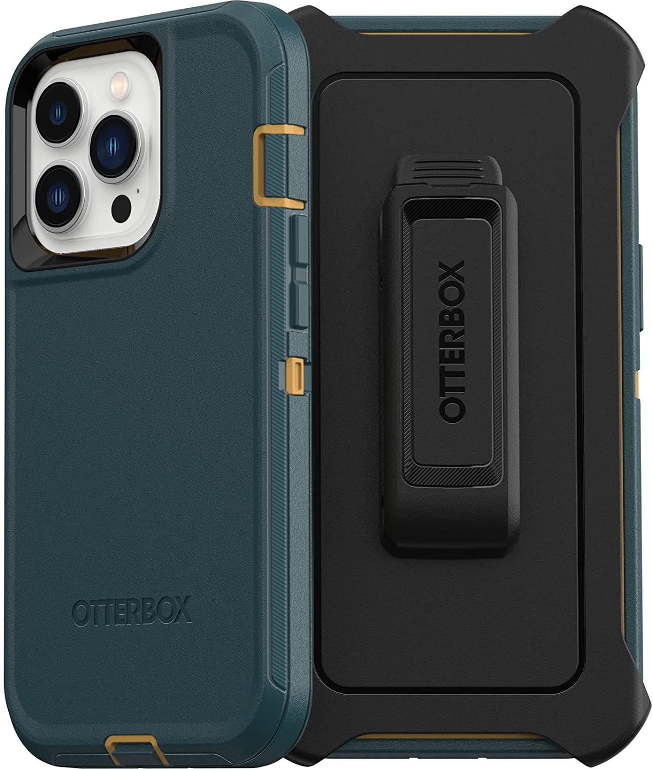 OtterBox DEFENDER SERIES Case &amp; Holster for Apple iPhone 13 Pro - Hunter Green (New)