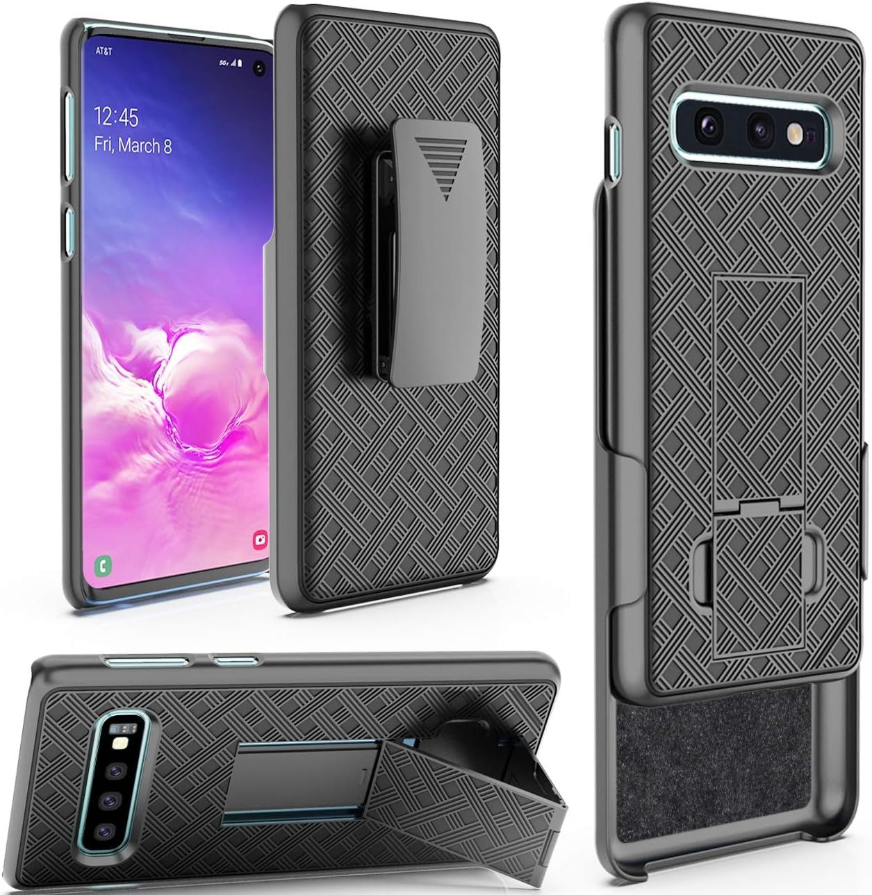 Verizon Shell Case and Holster for Samsung Galaxy S10e - Black (New)