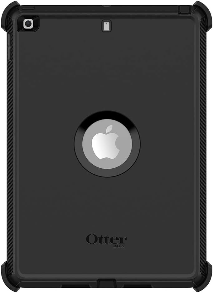 OtterBox DEFENDER SERIES Case & Stand for iPad 7th, 8th, and 9th gen - Black (Renewed)