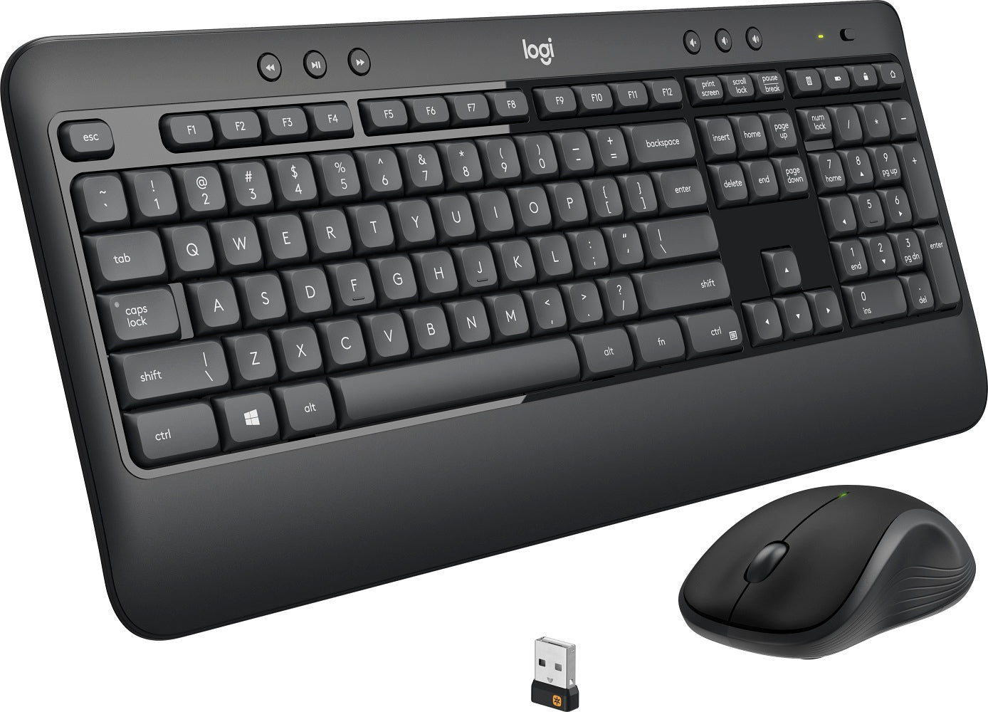 Logitech MK540 Full-size Advanced Wireless Scissor Keyboard &amp; Mouse Bundle Black (New)